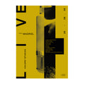 Poster with a yellow graphic Tones of Madrid